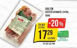 Mega Image Cris-tim costiţă afumată, extra Ofertă