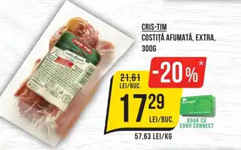 Mega Image Cris-tim costiţă afumată, extra Ofertă