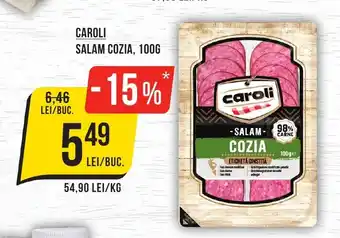 Mega Image Caroli salam cozia Ofertă