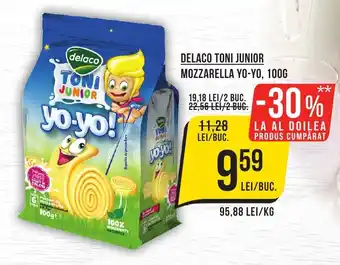 Mega Image Delaco toni junior mozzarella yo-yo Ofertă