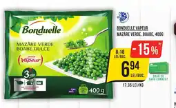Mega Image Bonduelle vapeur mazăre verde, boabe Ofertă