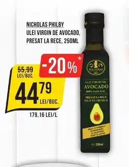 Mega Image Nicholas philby ulei virgin de avocado, presat la rece Ofertă