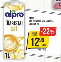 Mega Image Alpro băutură vegetală din ovăz, barista Ofertă