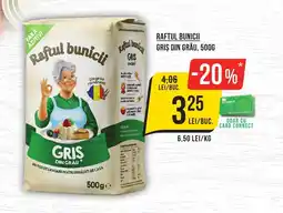 Mega Image Raftul Bunicii griş din grâu Ofertă
