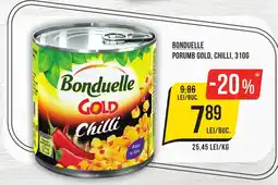 Mega Image BONDUELLE Porumb gold, chilli Ofertă