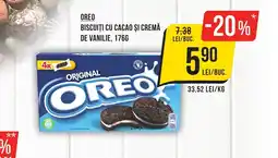 Mega Image OREO Biscuiți cu cacao și cremă de vanilie Ofertă