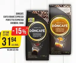 Mega Image DONCAFE Cafea boabe espresso perfetto/espresso cremoso Ofertă