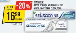 Mega Image SENSODYNE Pastă de dinți, nourish healthy white/white deep clean Ofertă