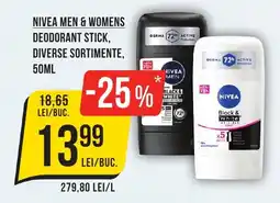 Mega Image NIVEA Men & womens deodorant stick Ofertă
