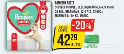 Mega Image PAMPERS Pants Scutece chilotel bebeluși Ofertă
