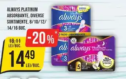 Mega Image Always Platinum absorbante Ofertă