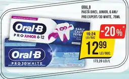 Mega Image ORAL-B Pastă dinţi, junior, 6 ani/ pro expert/3d white Ofertă