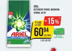 Mega Image ARIEL Detergent pudră, mountain spring Ofertă