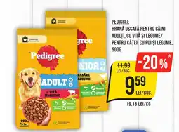 Mega Image PEDIGREE Hrană uscată pentru câini adulţi, cu vită şi legume Ofertă