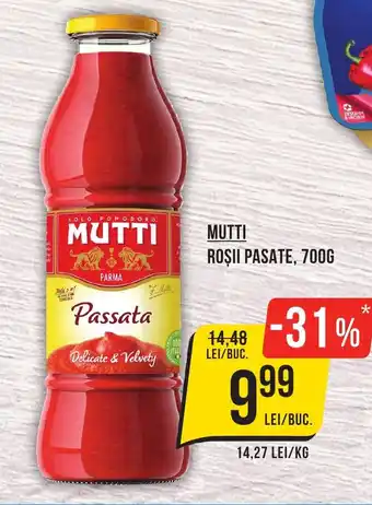 Mega Image MUTTI Roşii pasate, Ofertă