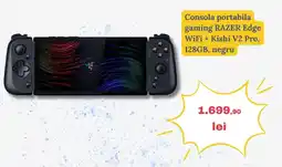 Media Galaxy Consola portabila gaming RAZER Edge WiFi + Kishi V2 Pro, 128GB, negru Ofertă