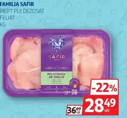 Auchan Familia safir piept pui dezosat feliat Ofertă