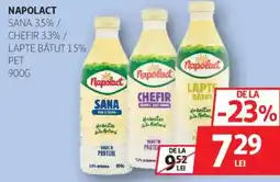 Auchan Napolact sana 3,5% / chefir 3.3% / lapte bătut 1.5% Ofertă