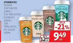 Auchan Starbucks diverse sortimente Ofertă