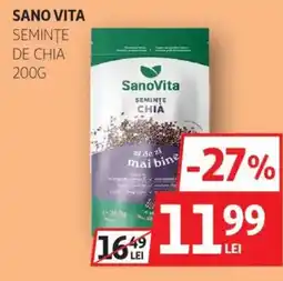 Auchan Sano vita seminţe de chia Ofertă