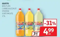 Auchan Giusto băutură carbogazoasă Ofertă