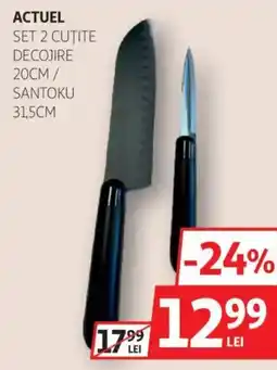 Auchan Actuel set 2 cutite Ofertă