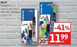 Auchan Pilot marker tabla+rezervă vboard negru/ albastru Ofertă