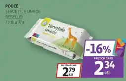 Auchan Pouce șervețele umede bebelusi Ofertă