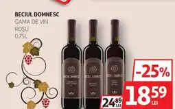 Auchan Beciul domnesc gama de vin roşu Ofertă