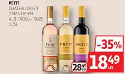 Auchan PETIT Chateau cristi gama de vin alb / roșu / roze Ofertă
