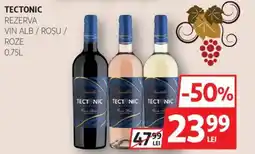 Auchan Tectonic rezerva vin alb / roșu / roze Ofertă