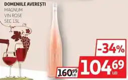 Auchan Domeniile averești magnum vin rose Ofertă