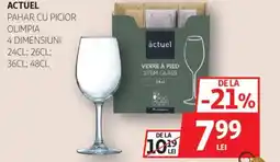 Auchan Actuel pahar cu picior olimpia Ofertă