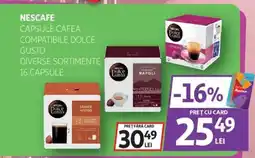 Auchan NESCAFE Capsule cafea compatibile dolce gusto Ofertă