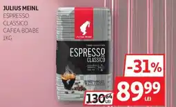 Auchan Julius meinl espresso cafea boabe Ofertă