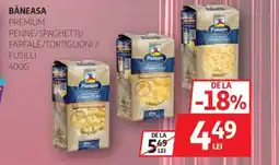 Auchan Băneasa premium penne/spaghetti/ farfale/tortiglioni / fusilli Ofertă