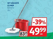 Auchan Set gåleată cu mop rotativ Ofertă