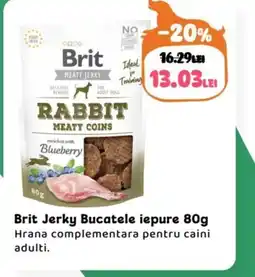 Animax Brit Jerky Bucatele iepure Ofertă