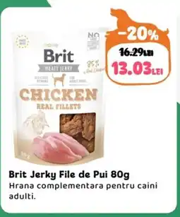 Animax Brit Jerky File de Pui Ofertă