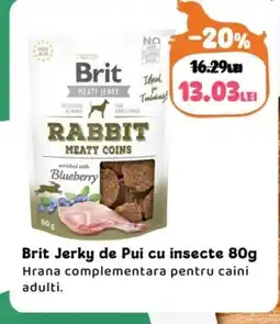Animax Brit Jerky de Pui cu insecte Ofertă