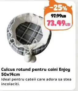 Animax Culcus rotund pentru caini Enjoy Ofertă
