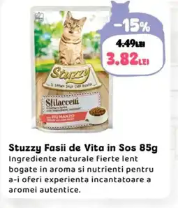 Animax Stuzzy Fasii de Vita in Sos Ofertă