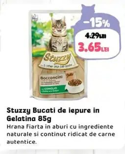 Animax Stuzzy Bucati de iepure in Gelatina Ofertă