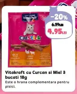 Animax Vitakraft cu Curcan si Miel 3 bucati Ofertă