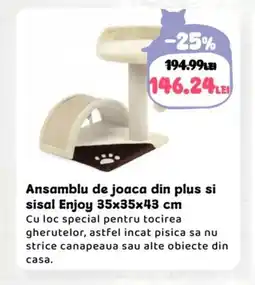 Animax Ansamblu de joaca din plus si sisal Enjoy Ofertă