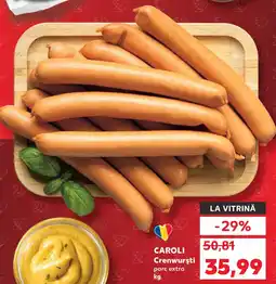 Kaufland CAROLI Crenwurşti Ofertă