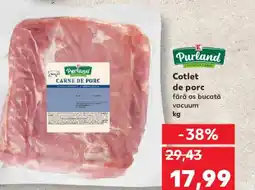 Kaufland Cotlet de porc fără os bucată vacuum Ofertă