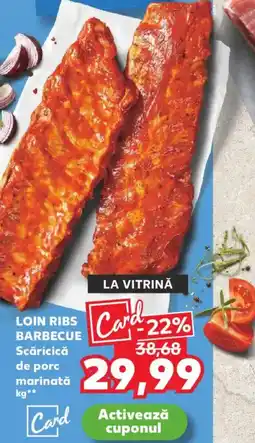 Kaufland LOIN RIBS BARBECUE Scǎricică de porc marinată Ofertă