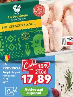 Kaufland LA PROVINCIA Aripi de pui Ofertă