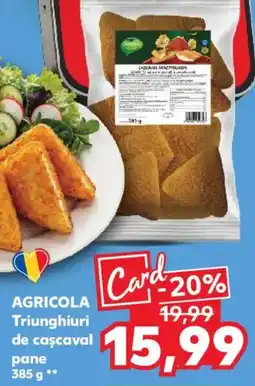 Kaufland AGRICOLA Triunghiuri de caşcaval pane Ofertă